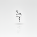 Ear cuff serpente silver sfondo bianco