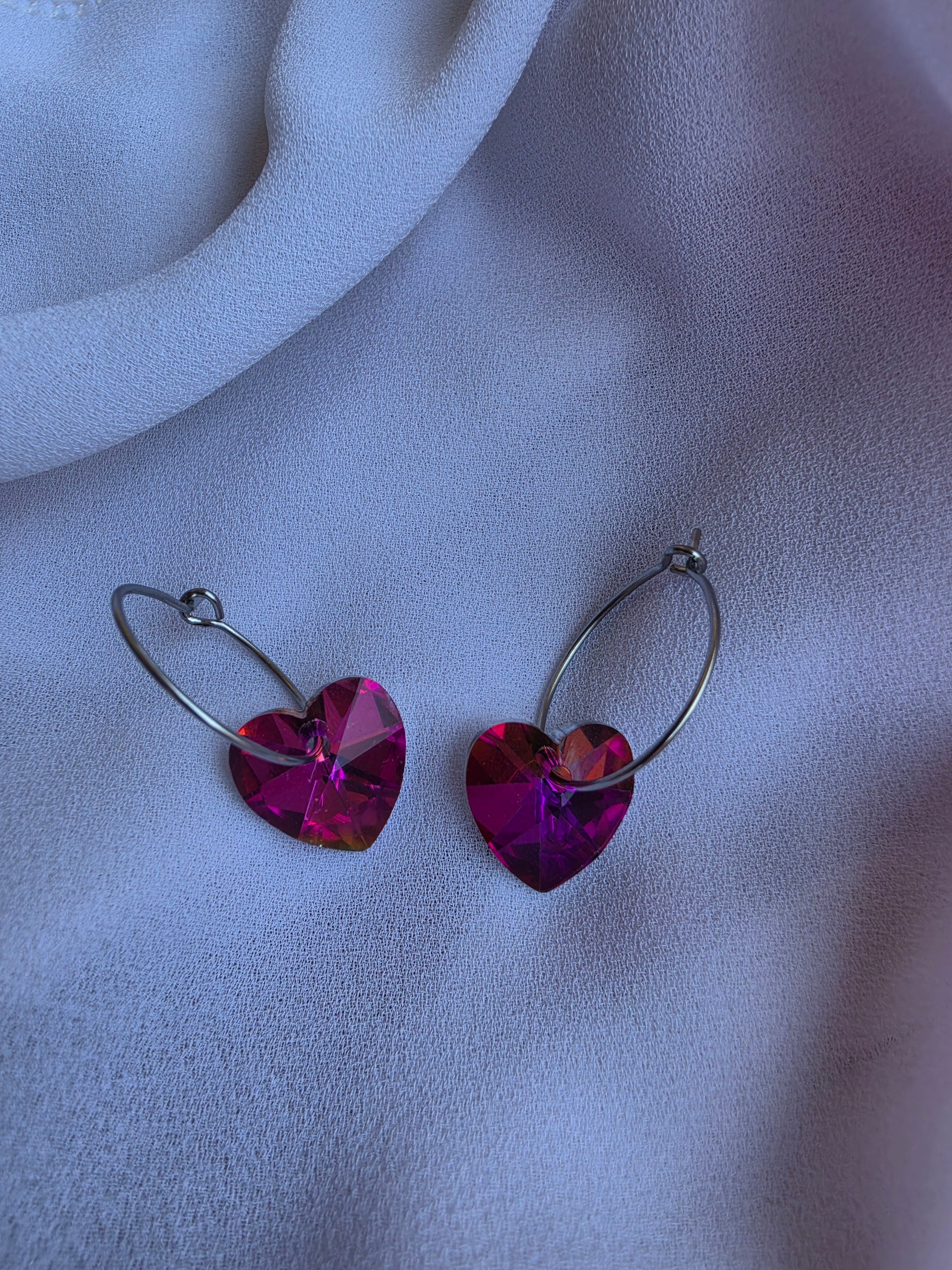 Orecchini "Shine cuore 14 mm"