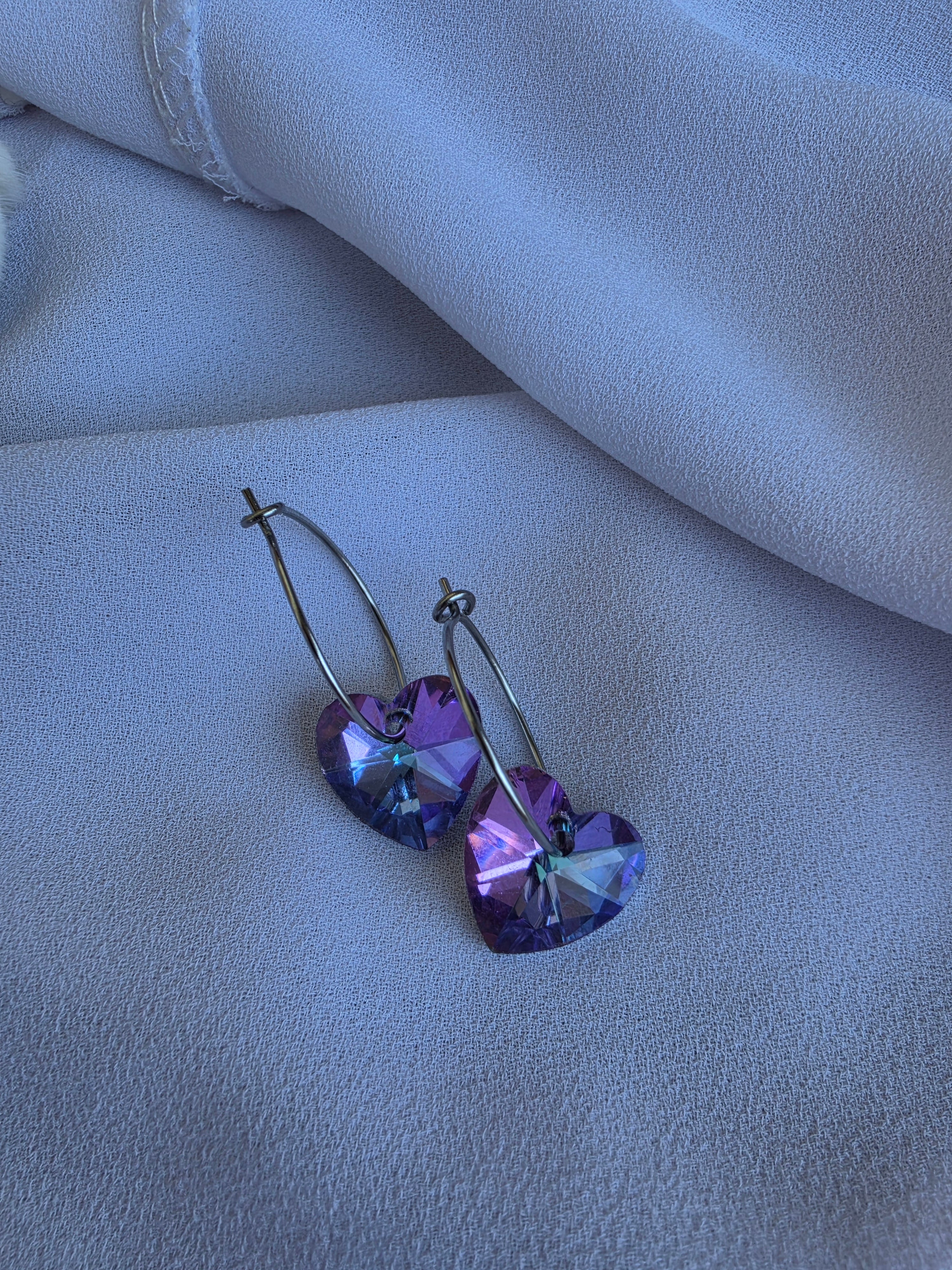 Orecchini "Shine cuore 14 mm"